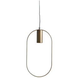 Suspension Star Trading Shape' avec douille E27 pour ampoules décoratives, câble d'alimentation, doré, h 38 cm
