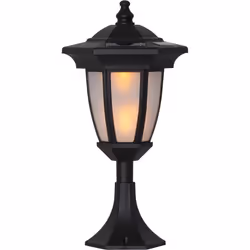 Star Trading 480-07, Éclairage de plancher extérieur, Noir, IP44, Jardin, Capteur de luminosité, Ampoule(s) non remplaçable(s ...