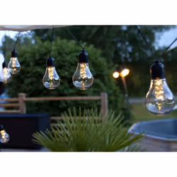 Star Trading 728-98 lumière décorative Guirlande lumineuse décorative Noir, Transparent 10 lampe(s) LED 1,8 W