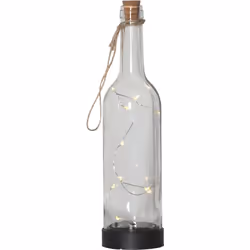 Star Trading 480-28, Figurine lumineuse décorative, Transparent, IP44, Bouteille, Argent, 1 lampe(s)