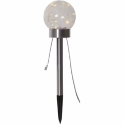 Star Trading 480-45, Figurine lumineuse décorative, Transparent, IP44, Argent, 1 lampe(s), 1 W