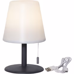 Star Trading Kreta, Éclairage de table extérieur, Blanc, IP44, Jardin, LED, 2 W
