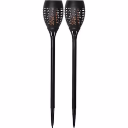 Star Trading 480-09, Éclairage au sol extérieur, Noir, IP44, Jardin, Capteur de luminosité, 2 ampoule(s)