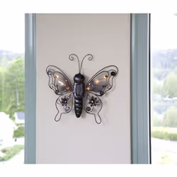 Star Trading Butterfly Figurine lumineuse décorative Noir 8 lampe(s) LED 0,4 W