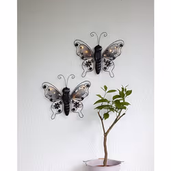 Star Trading Butterfly Figurine lumineuse décorative Noir 8 lampe(s) LED 0,4 W