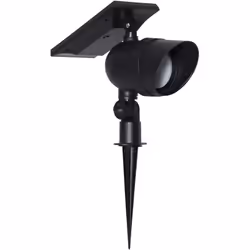 Projecteur solaire Star Trading Powerspot, noir, piquet de terre, éclairage, LED, capteur crépusculaire, blanc chaud, extérie ...