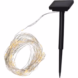 Star Trading 12.481-00, Éclairage au sol extérieur, Argent, IP44, Jardin, Capteur de luminosité, 200 ampoule(s)