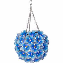 Star Trading Hortensia, Figurine lumineuse décorative, Bleu, Ambiance, IP44, LED, 0,62 W
