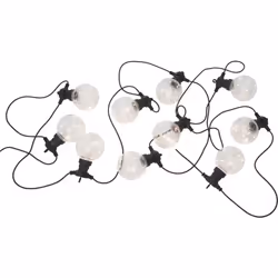 Star Trading Big Circus, Guirlande lumineuse décorative, Noir, IP44, 10 lampe(s), LED, 1,7 W