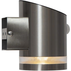 Star Trading - Lanterne solaire Venicini, lampe murale, argent, led, détecteur de crépuscule, détecteur de mouvement, blanc chaud, 12,5 cm