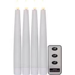 Star Trading 4P Flamme, 0,03 W, LED, 4 ampoule(s), 5000 h, Blanc chaud, 3 V