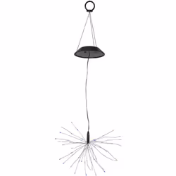 Lampe solaire suspendue Star Trading, LED, extérieur, colorée, feux d'artifice, capteur crépusculaire, 50 cm