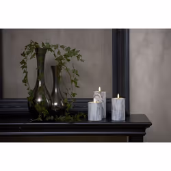 Star Trading Flamme Marble 0,03 W LED Gris