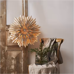 Star Trading Papier Stern Ice statue et figurine décorative Beige