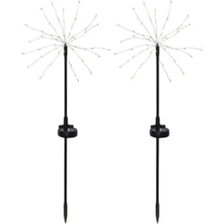 Lot de 2 feux d'artifice solaires avec pic au sol - Star Trading
