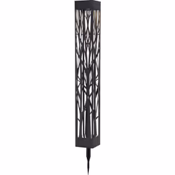 Star Trading Solar Bollard Siranna, Piedestal extérieur/Lampadaire, Noir, Métal, IP44, Jardin, Capteur de luminosité