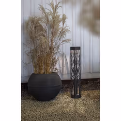 Star Trading Solar Bollard Siranna Piedestal extérieur/Lampadaire LED Noir
