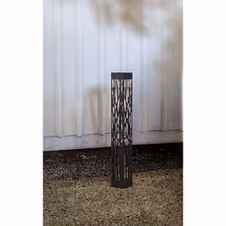 Star Trading Solar Bollard Siranna Piedestal extérieur/Lampadaire LED Noir