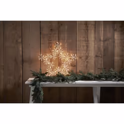 Star Trading Flower Star Figurine lumineuse décorative Transparent 200 lampe(s) LED