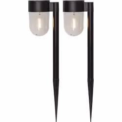 Star Trading 482-37, Ballard lighting, Noir, Batterie solaire, 2 pièce(s), LED, 2 ampoule(s)