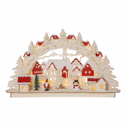 Star Trading 272-12, Figurine lumineuse décorative, Multicolore, Bois, 10 ampoule(s), LED, 0,6 W