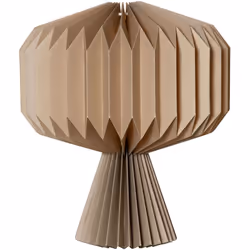 Lampe de table en papier « Honey Comb » en papier certifié FSC, pliable, pour ampoules et douilles E14, beige, H 33 cm Lampe  ...