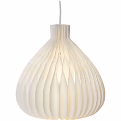 Abat-jour en papier 'Honey Comb' en papier FSC, pliable, pour ampoules et douilles E14, blanc, Ø 28 cm Décoration suspendue d ...