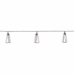 Guirlande lumineuse solaire LED 'Eddy', blanc chaud, extérieur, batterie, 180cm La guirlande lumineuse solaire LED EDDY se co ...