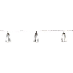 Guirlande lumineuse solaire led 'Eddy', blanc chaud, extérieur, batterie, 180 cm - Star Trading