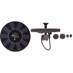 Star Trading 482-82, Noir, Fontaine de jardin, LED, 4 ampoule(s), Rond, Batterie, Solaire