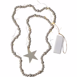 Star Trading Beady, Guirlande lumineuse décorative, Gris, Ambiance, IP20, 30 ampoule(s), LED