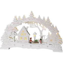 Star Trading Candlestick Ulm Figurine lumineuse décorative Transparent, Blanc 10 lampe(s) LED 0,64 W