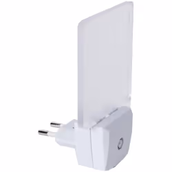 Veilleuse ronde 'Functional' pour la prise de courant, source lumineuse mate, lumière blanche chaude, Ø 6cm Veilleuse pratiqu ...