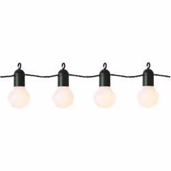 La chaîne lumineuse LED HOOKY se compose d'un câble vert de 5,7 mètres de long auquel sont fixées au total 20 ampoules à une  ...