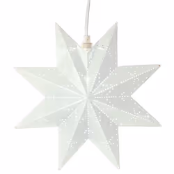 Star Trading Metal Star Classic, Figurine lumineuse décorative, Blanc, IP20, 1 lampe(s), E14, Blanc