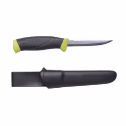 Morakniv Companion Fishing Scaler 098, Camper/scout, Pointe centrale, Acier inoxydable, Élastomère thermoplastique (TPE), Ver ...