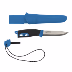 Morakniv Companion Spark, Camper/scout, Pointe centrale, Acier inoxydable, Bleu, 1 outils, 22,3 cm