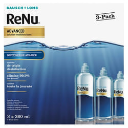 Bausch + Lomb ReNu Advanced Solution Multifonctions Lot de 3 x 360 ml