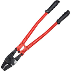 Vevor - Pince a Sertir Hydraulique 24', Pince Coupe Cable Acier Allie, Pince a Sertir 5 Rainures pour Manchon 1/16'', 3/32'', 1/8'', 5/32'et 3/16'