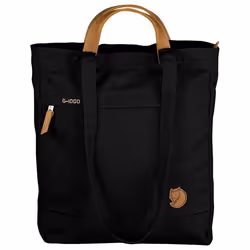 Fjällräven Totepack No.1, Unisexe, Sac fourre-tout, Fermeture à glissière, Compartiment pour clés, Noir, Monochromatique