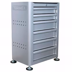Etabli-armoire de haute qualité pour affûteur, avec tiroirs spécialement conçus pour recevoir les kits d'accessoires Tormek.  ...