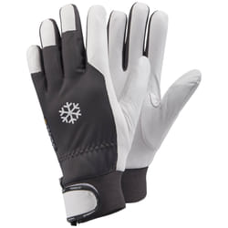 Ejendals TEGERA 117 Gants d'atelier Gris, Blanc Latex, Cuir, Polyester