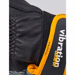 Ejendals TEGERA 9181 Gants d'atelier Noir, Jaune Latex, Cuir, Polyuréthane
