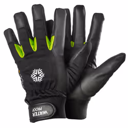 Ejendals TEGERA 517, Gants d'atelier, Noir, Vert, Adulte, Adulte, Latex, Polyester, Polyuréthane