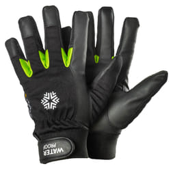 Ejendals TEGERA 517 Gants d'atelier Noir, Vert Latex, Polyester, Polyuréthane