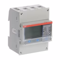 Compteur d'énergie ABB avec les caractéristiques suivantes : Tensions nominales : 3x220-240V Fonction : Compteur d'électricit ...