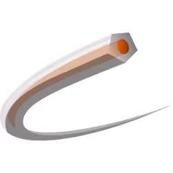 HUSQVARNA 597669232 FIL POUR TONDEUSE ORANGE TRANSPARENT 3 MM 240 M