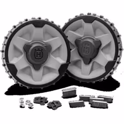 Kit roue arrière Automower 305 (2020), 405X, 415X, 310, 315(Mark 2) Kit de roues avec bande de roulement et brosses à roues p ...