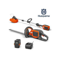 Pack taille-haies à batterie Husqvarna 215iHD45 + Coupe bordure 215iL