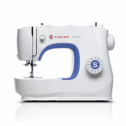 SINGER M3405, Bleu, Blanc, Machine à coudre manuelle, coudre, en une étape, Mécanique, Pédale de machine à coudre, Pieds de b ...